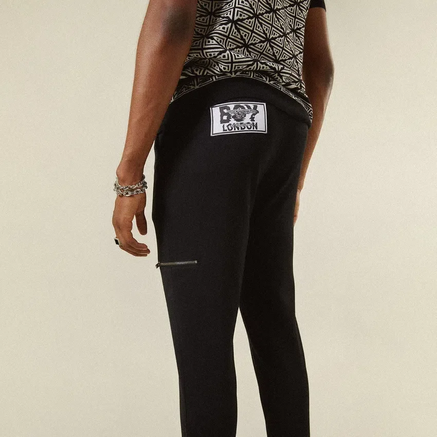 Pantaloni su misura in jersey con zip