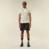 T-shirt in maglia a rete aperta