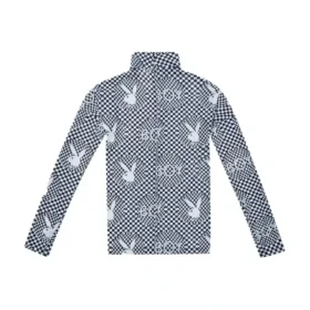 Top in rete “Vortex” a scacchiera della collezione Playboy x BOY