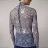 Top in rete "Vortex" a scacchiera della collezione Playboy x BOY